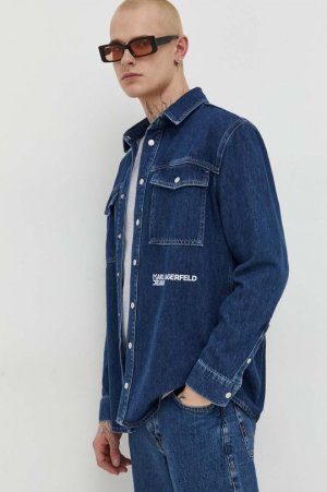 Джинсовая рубашка Karl Lagerfeld Jeans, темно-синий JEANS