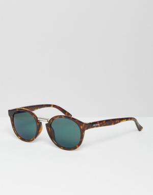 Солнцезащитные очки с зелеными стеклами Mr. Boho Fitzroy Mr. Цвет: коричневый