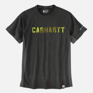 CARHARTT 105203 Футболка с коротким рукавом Pospit Block Logo MW CARBON 93678