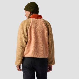 MTN Флисовый пуловер с высоким ворсом на молнии 1/2 женский , цвет Peach Parfait/Pebble/Rust Stoic