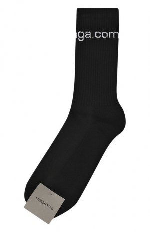 Хлопковые носки Balenciaga. Цвет: чёрный