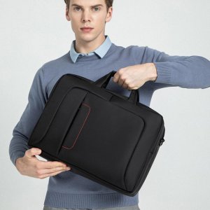 Мужская сумка 15,6-дюймовый мужской деловой портфель, нейлоновая водонепроницаемая для компьютера VIA ROMA