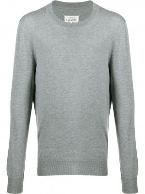 Пуловер с нашивками Décortiqué Maison Margiela. Цвет: серый