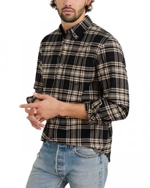 Хлопковая рубашка на пуговицах стандартного кроя , цвет Multi Alex Mill