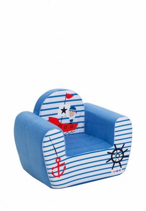 Игрушка Paremo Бескаркасное (мягкое) детское кресло Экшен, Мореплаватель. Цвет: синий