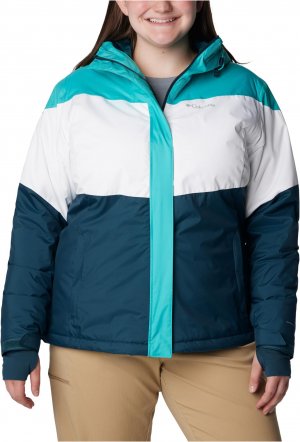 Утепленная куртка Tipton Peak II больших размеров , цвет Bright Aqua/White/Night Wave Columbia