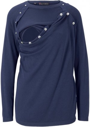 Свитер для беременных/свитер кормления , синий Bpc Bonprix Collection