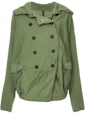 Куртка свободного кроя Rundholz. Цвет: зеленый