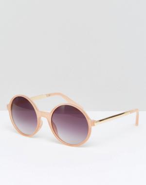 Розовые солнцезащитные очки Missguided. Цвет: розовый