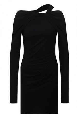 Платье из вискозы Helmut Lang. Цвет: чёрный