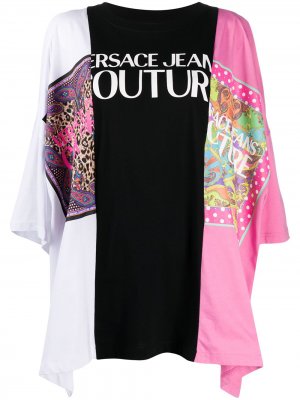 Туника из джерси Versace Jeans Couture. Цвет: розовый