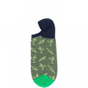 Носки , размер 39-42, зеленый Happy Socks. Цвет: зеленый