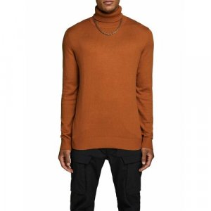 Пуловер , размер 46, коричневый Jack & Jones. Цвет: коричневый/кирпичный