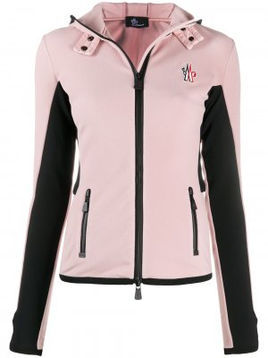 Куртка в стиле колор-блок Moncler Grenoble. Цвет: розовый