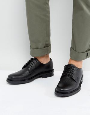 Черные кожаные туфли дерби -Черный Dead Vintage
