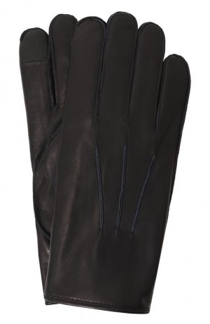 Кожаные перчатки Oscar Agnelle. Цвет: синий
