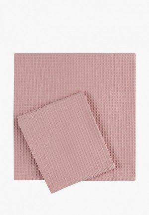 Набор полотенец Mia Cara. Цвет: розовый