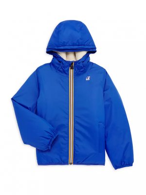 Куртка Little Kid's & Le Vrai 3.0 Claude с капюшоном , синий K-Way