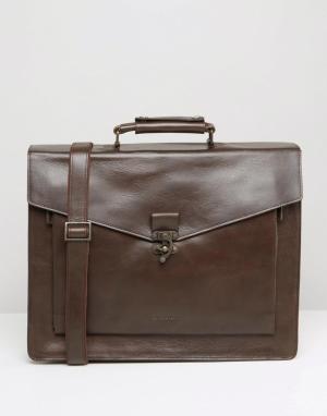 Кожаный портфель Conductor Royal RepubliQ. Цвет: коричневый