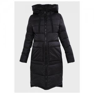 Куртка - пальто женское зимнее утепленное, размер 42, черное I Love Mum. Цвет: черный