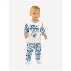 Пижама для малыша Babyglory Зимняя сказка (интерлок) голубой 32-98. Цвет: голубой