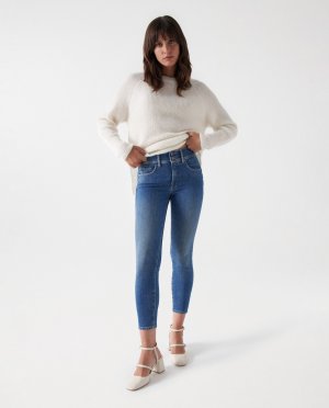 Women's Secret: джинсы скинни со средней посадкой, синий Salsa Jeans
