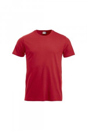 Новая классическая футболка , красный Clique