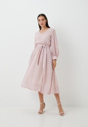Платье Vladi Collection. Цвет: розовый