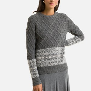 Пуловер ANNE WEYBURN. Цвет: серый