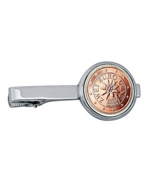 Зажим для галстука австрийской монеты номиналом 2 евро American Coin Treasures