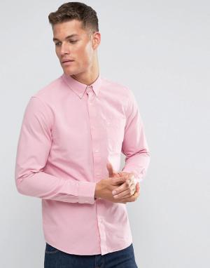 Розовая оксфордская рубашка классического кроя Jack Wills. Цвет: розовый