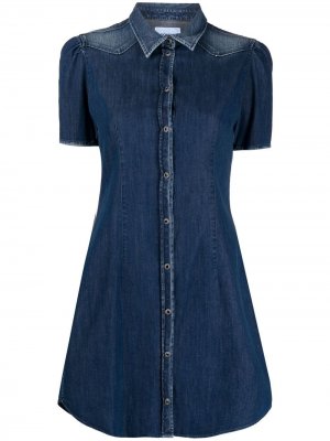 Джинсовое платье-рубашка Dondup. Цвет: синий