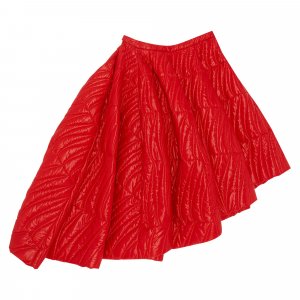 Винтажная асимметричная стеганая юбка Красная Christian Dior