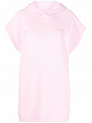 Sleeveless Maxi Sweatshirt TWINSET. Цвет: розовый
