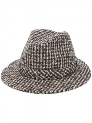 Шляпа-федора с узором Dolce & Gabbana. Цвет: коричневый