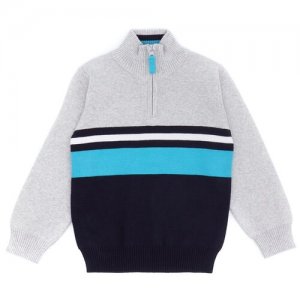 Пуловер для мальчика Me&We цв. Синий/Серый р. 110 Me & We. Цвет: синий/серый
