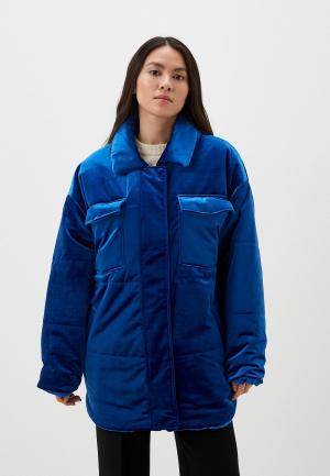 Куртка утепленная TrendyAngel. Цвет: синий