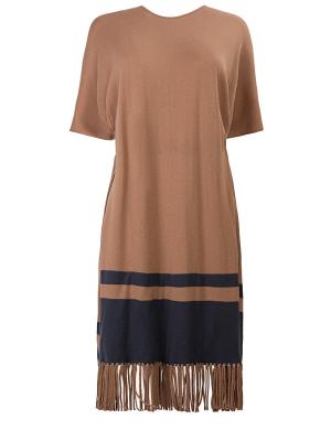 Платье-туника Les Copains. Цвет: коричневый