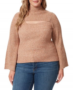 Модный свитер больших размеров Kaida с вырезом Jessica Simpson