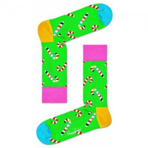 Носки унисекс Cotton Candy Sock с леденцами Happy socks | Чулки и колготки лаймовый 29. Цвет: зеленый