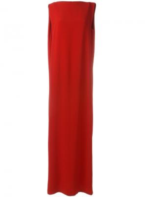 Длинное прямое платье Chalayan. Цвет: красный