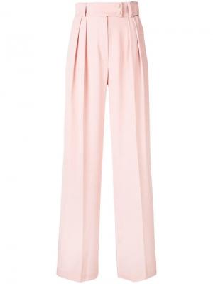 Широкие классические брюки Styland. Цвет: розовый