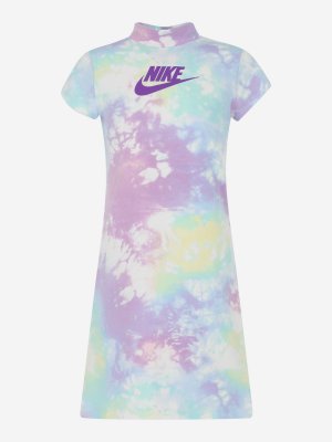 Платье для девочек Club, Фиолетовый, размер 122 Nike. Цвет: фиолетовый