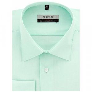 Рубашка , размер 186-194/39, зеленый GREG. Цвет: зеленый