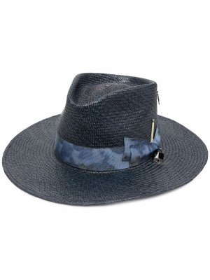 Шляпа-федора Cles Nick Fouquet. Цвет: синий