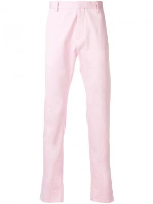 Классические брюки-чинос Dsquared2. Цвет: розовый и фиолетовый