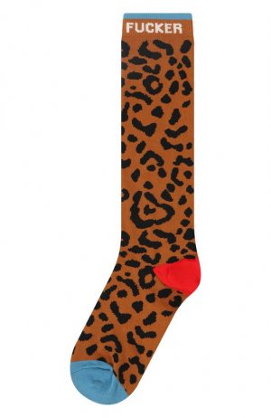 Хлопковые носки Mother. Цвет: леопардовый