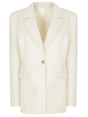 Пиджак шерстяной MAISON BOHEMIQUE. Цвет: белый
