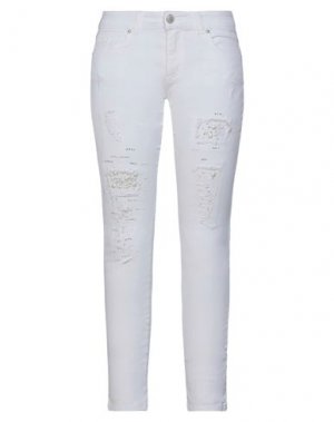 Джинсовые брюки MYF. Цвет: белый