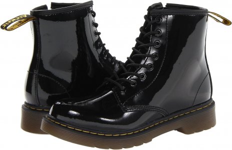 Ботинки на шнуровке 1460 Junior Delaney Lace Up Fashion Boot , цвет Black Patent Lamper Dr. Martens